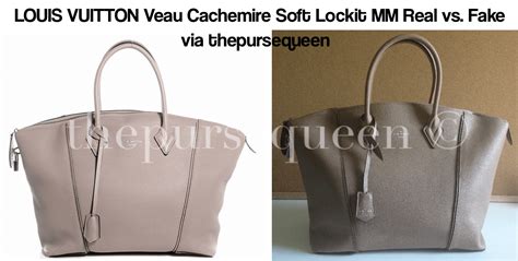 Spot the Fake Louis Vuitton Veau Cachemire Soft Lockit